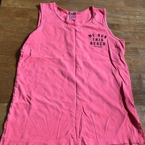 Pink tank top good cond beach tank nice Sz XS cute